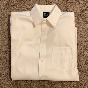Jos A Bank Traveler White Shirt